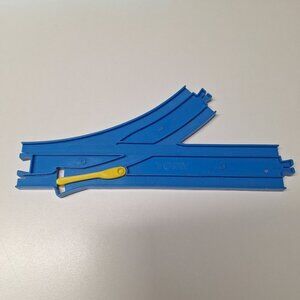 Tomy 2001 Blue Plastic Train Track Switch Piece Thomas Vintage Y Split